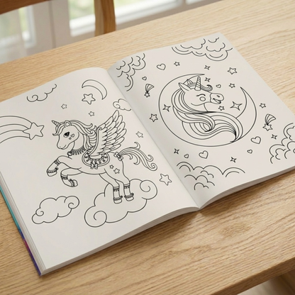 Livre de Coloriage et Calquage de 16 Pages : Choisissez votre Thème