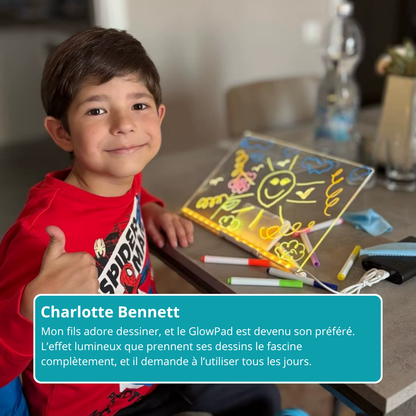 GlowPad Kids : Le Tableau de Dessin Lumineux