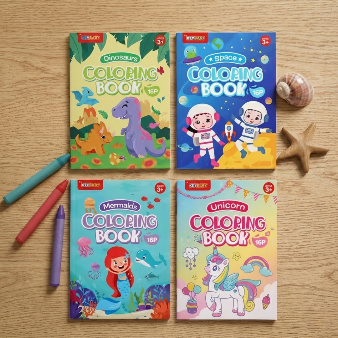 Livre de Coloriage et Calquage de 16 Pages : Choisissez votre Thème
