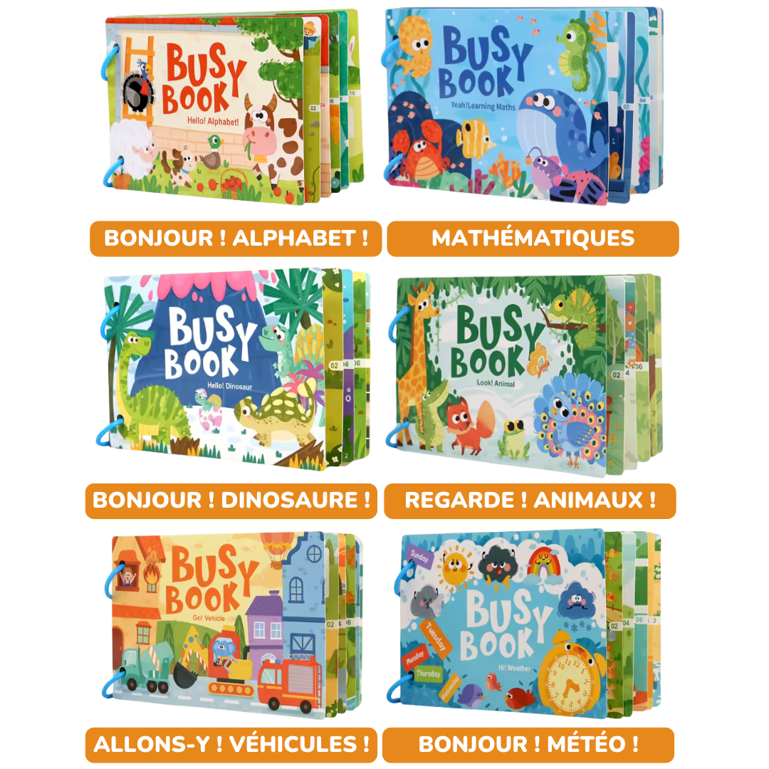Busy Book : Le Livre d'Apprentissage Interactif Montessori