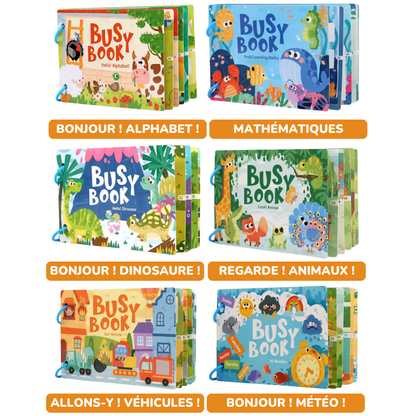 Busy Book : Le Livre d'Apprentissage Interactif Montessori