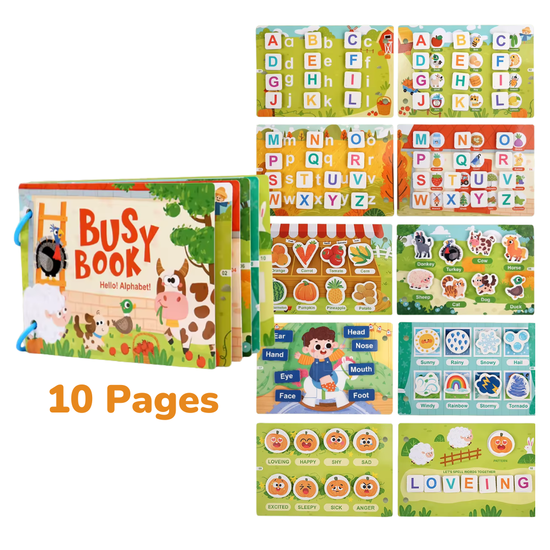 Busy Book - Interactive Montessori Learning Book