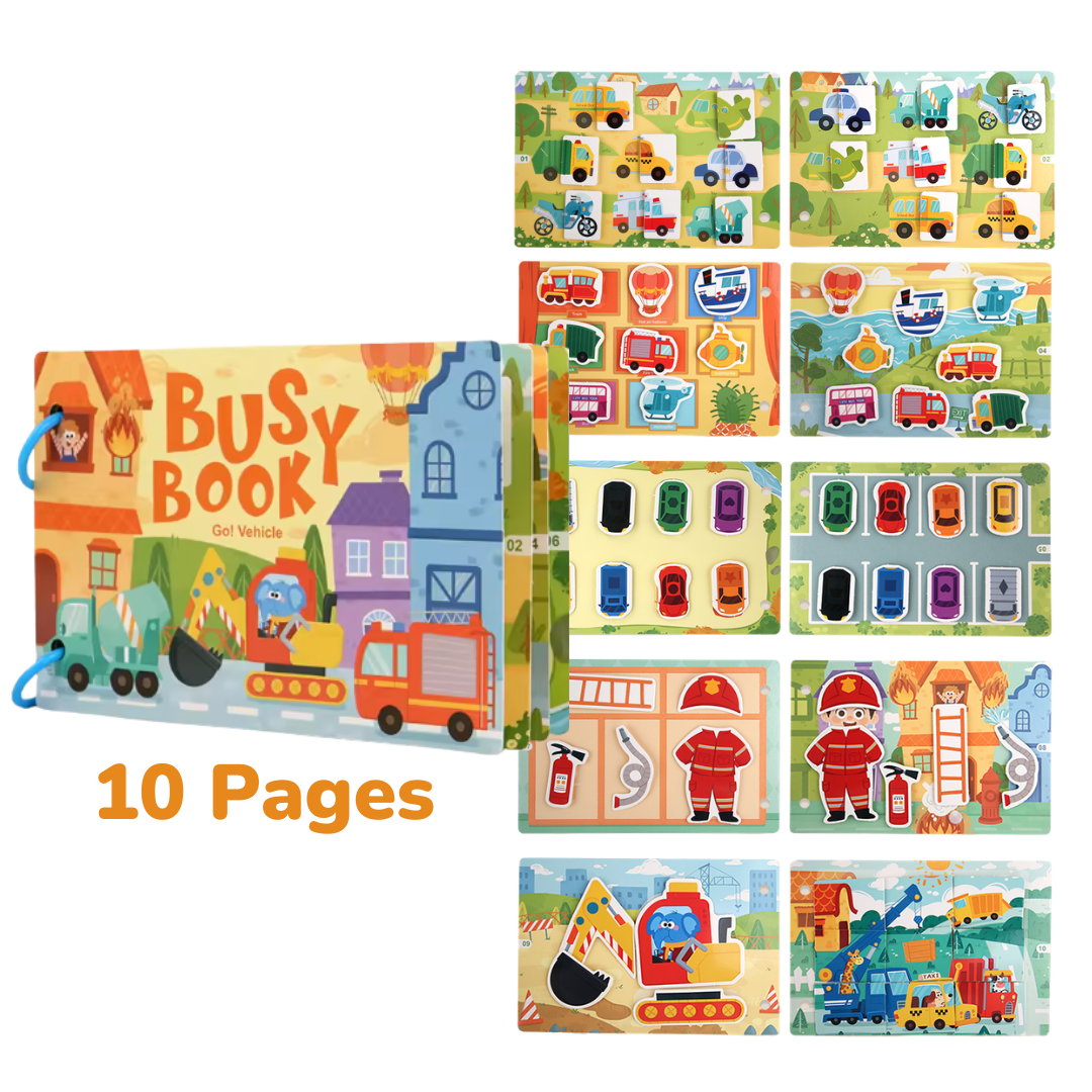 Busy Book - Interactive Montessori Learning Book