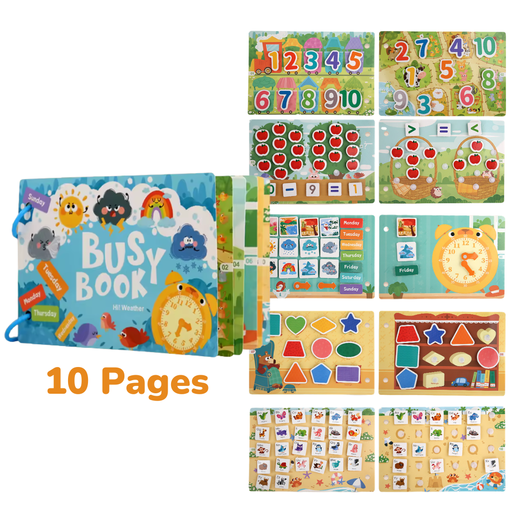 Busy Book - Interactive Montessori Learning Book