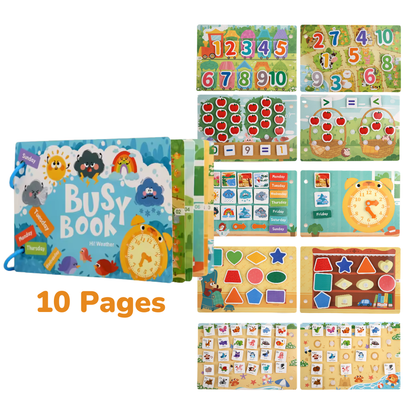 Busy Book - Interactive Montessori Learning Book