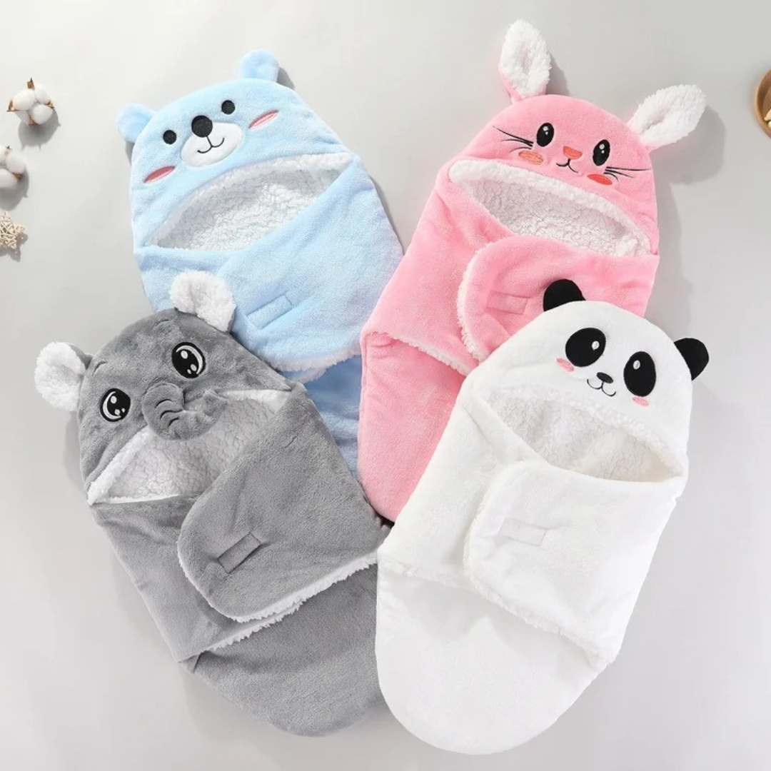 Cloud-Soft Baby Swaddle - Cosy Hooded Sleep Wrap