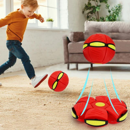 Magic Flying Saucer Ball - Deformable Elastic Bouncing Disc