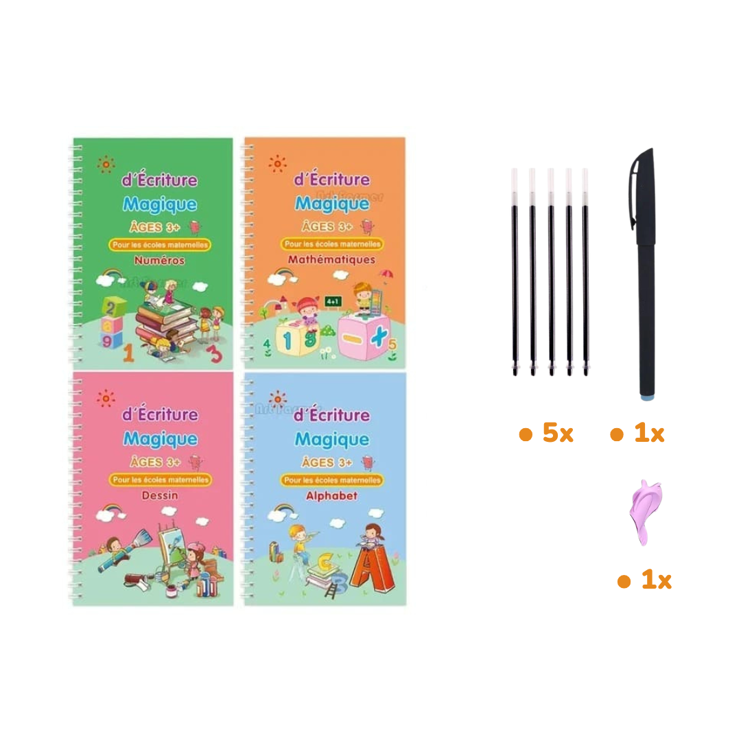 Magic Practice Copybook - Reusable Handwriting Workbook Set