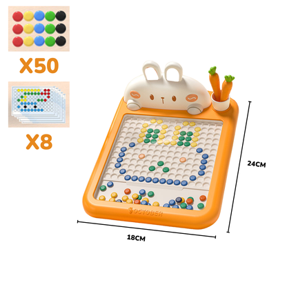 Magnetic Drawing Board - Creative Bunny Bead Pad