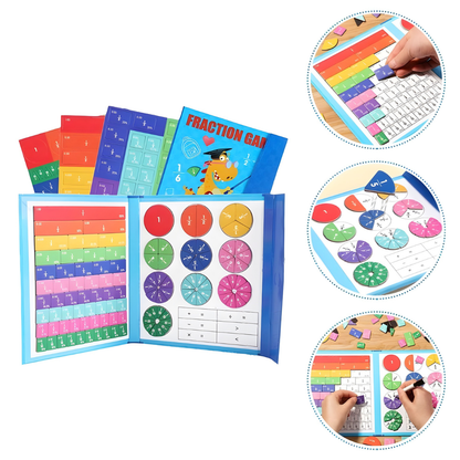Magnetic Fraction Learning Puzzle Set | Montessori Educational Toy for Kids