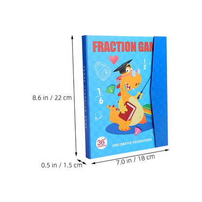 Magnetic Fraction Learning Puzzle Set | Montessori Educational Toy for Kids
