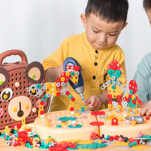 Montessori Tool Kit - 3D Creative Building & Drill Set