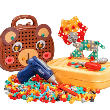 Montessori Tool Kit - 3D Creative Building & Drill Set