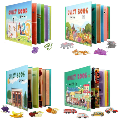 Quiet Book - Interactive Montessori Busy Book
