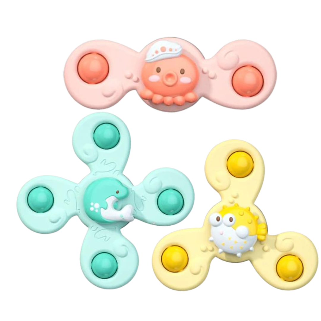 Sensory Suction Bath Spinner Toys